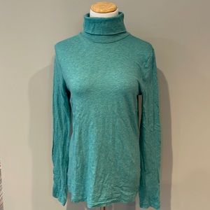Teal JCrew Tissue Turtleneck- Size large